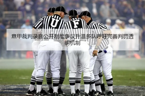 意甲裁判录音公开制度争议升温多队呼吁完善判罚透明机制